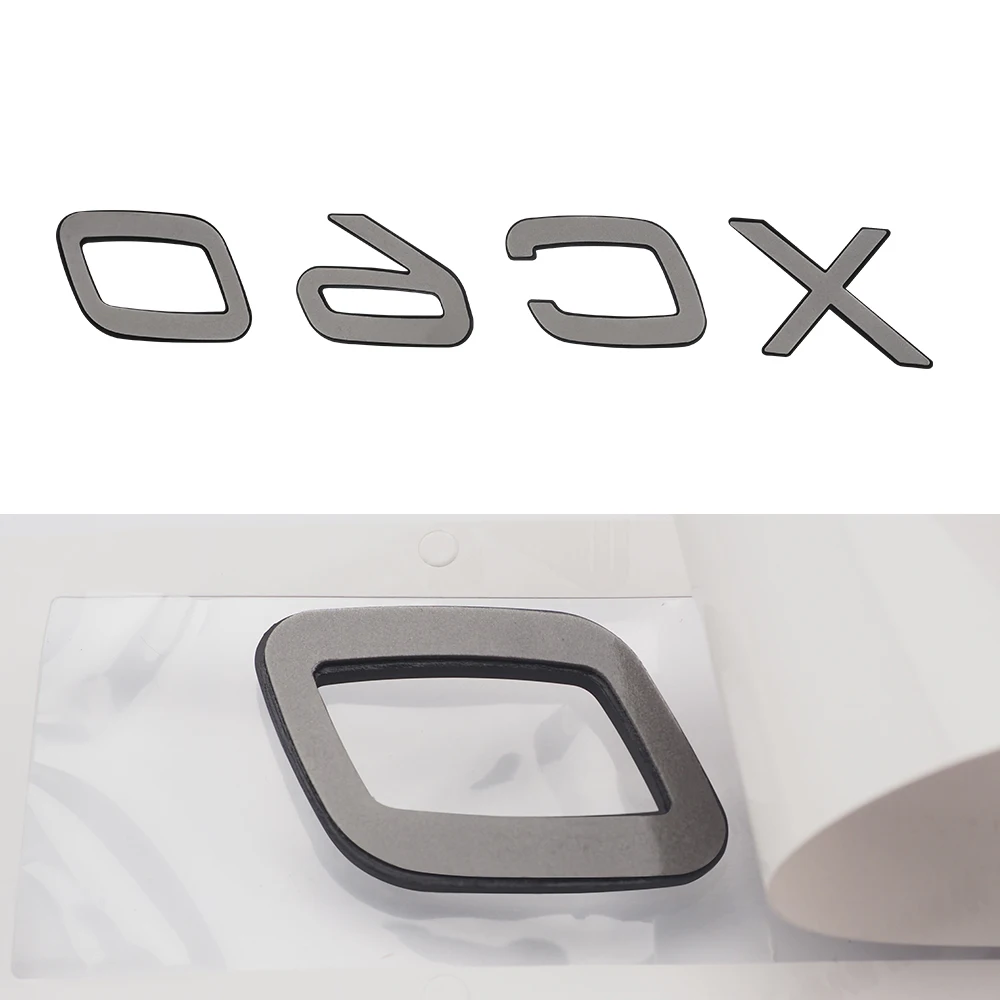 Наклейка XC90 XC60 черного и серебристого цвета с буквами логотипом 3D наклейки из