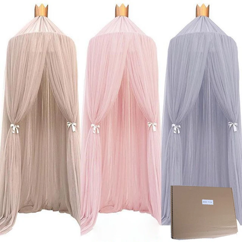 

Nordic Style Princess Lace Kids Baby Bed Room Canopy Mosquito Net Bedding Dome Tent Children Bedroom Mosquito Repellent Tents