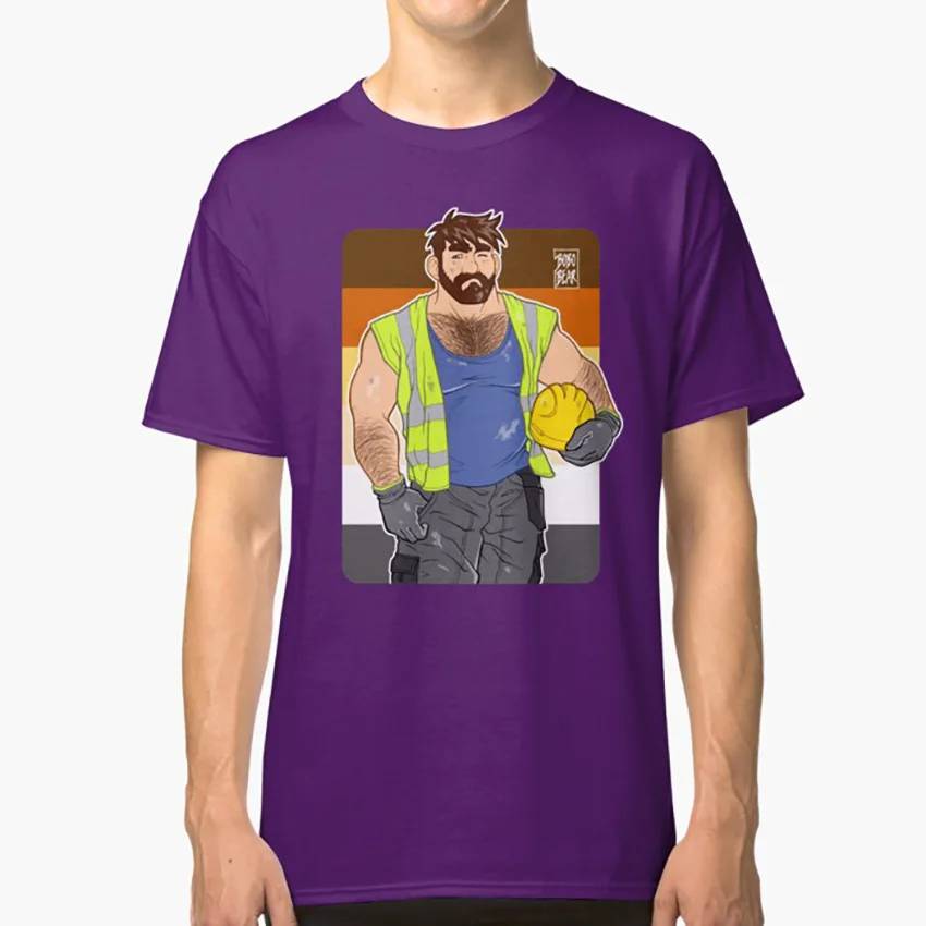 Футболка с надписью ADAM licks WORK BEARPRIDE bobobear bobobearart bobo bear nisi гей медведь gayart