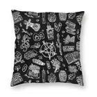 Темно-языческие ведьмы готический чехол для подушки двухсторонняя напольная Подушка с принтом чехол для гостиной крутая подушка чехол украшение