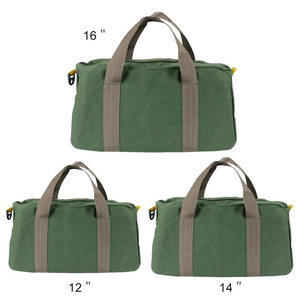 

Canvas Zipper Bag Small Hand Tool Pouch Tote Bag Tool Organizer Storage 12-16
