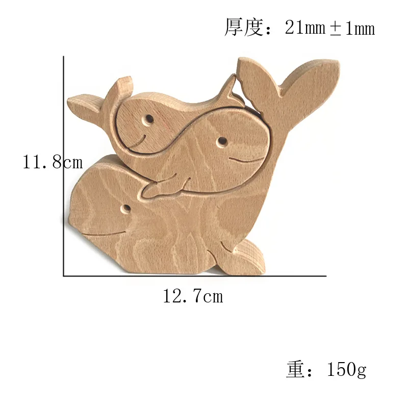 

Wooden Ornaments Animal Rabbit Family Elephant Heart-shaped Solid Wood Ornaments Home Decoration Home Decor