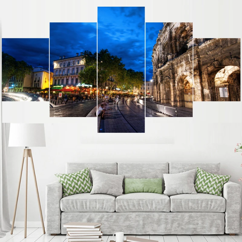 5 шт. HD Печать настенная живопись Италия известная римская Арена картины Домашний