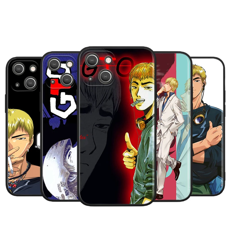 

GTO Great Teacher Onizuka For Apple iPhone 13 12 11 Pro Max Mini XS Max X XR 6 7 8 Plus 5S SE2020 Soft Black Phone Case