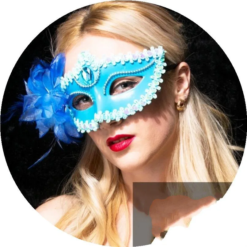 Handmade Party Mask Decoration Spoof Half Face Mask Queen's Dance Masquerade Nightclub Children's Cosplay Adult Party Cool Face