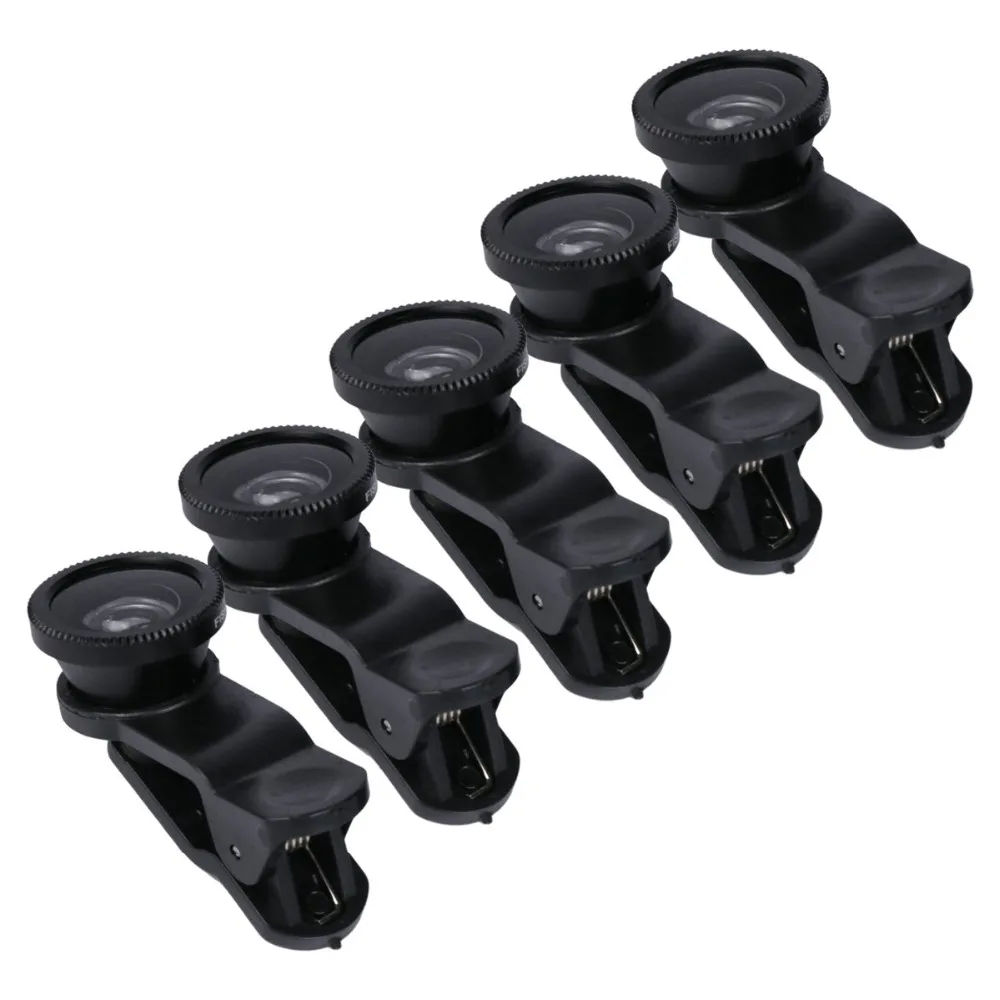 Универсальный Рыбий глаз 3в1 + зажим объектив камеры смартфона широкоугольный