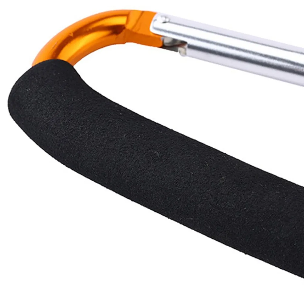 Алюминиевые крючки для детской коляски Кнопка карабин хозяйственные сумки крюки