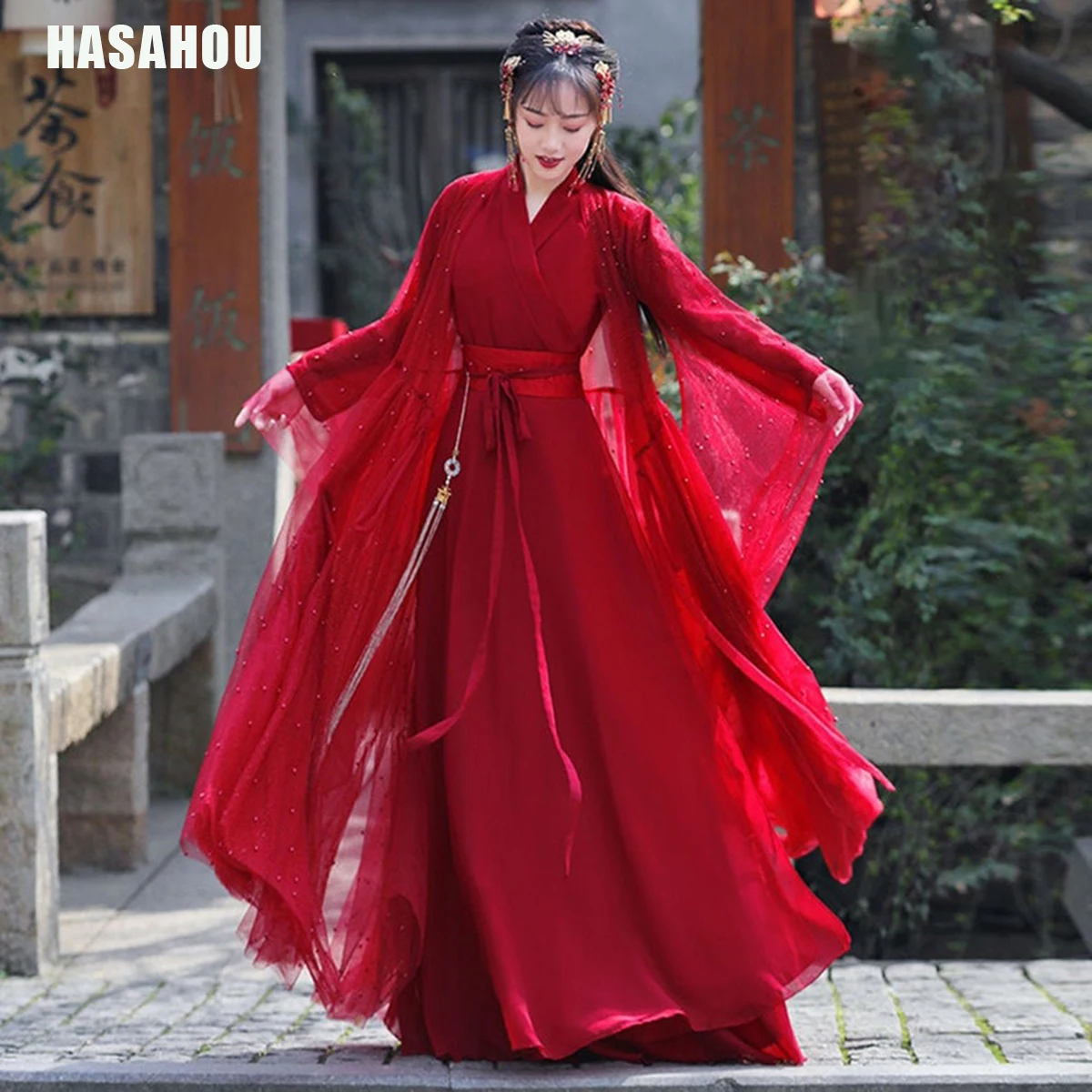 Новинка платье ханьфу костюм для народных танцев традиционный китайский