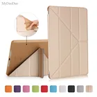 Складной чехол для планшета Ipad 2017, 9,7 дюйма, с подставкой, с автоматическим пробуждением и сном, мягкий гибкий силиконовый чехол из ТПУ для ipad 2018 9,7