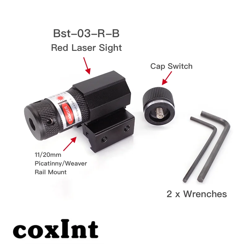 Лазерный прицел с красной точкой регулируемый 11/20 мм | Спорт и развлечения