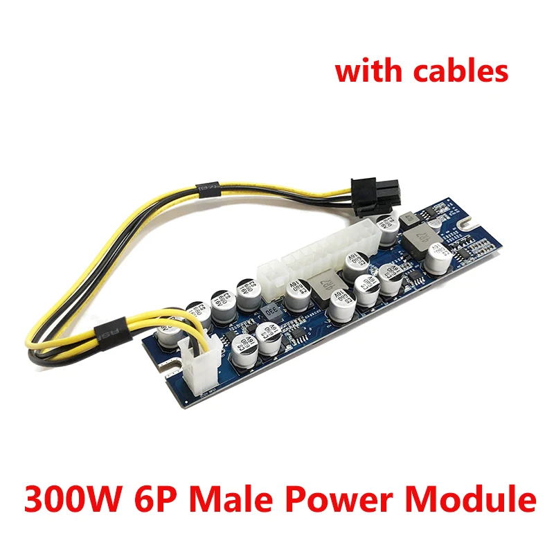 Debroglie Módulo de Fonte de Alimentação Novo Conector Macho de 300w 12v 6pin de Entrada Pcie Pico para pc Itx Mute 24p Modo Atx Cabos de computador e conectores