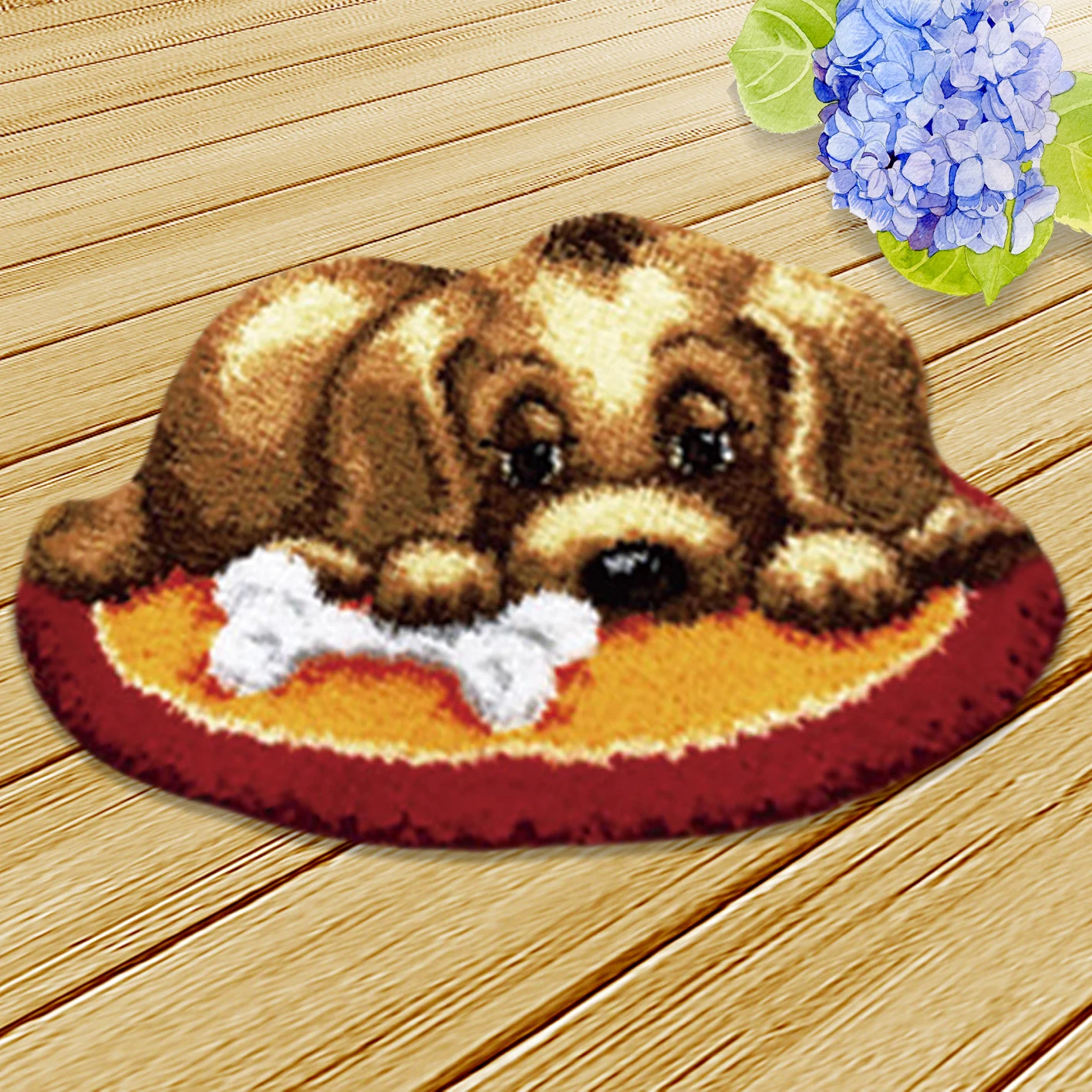 Кошка Собака защелка крюк Kussen Bloem комплект Almofadas Smyrna Knooppakket Klink Haak Kleed Bloemen наборы Diy рукоделие коврик вышивка 3D