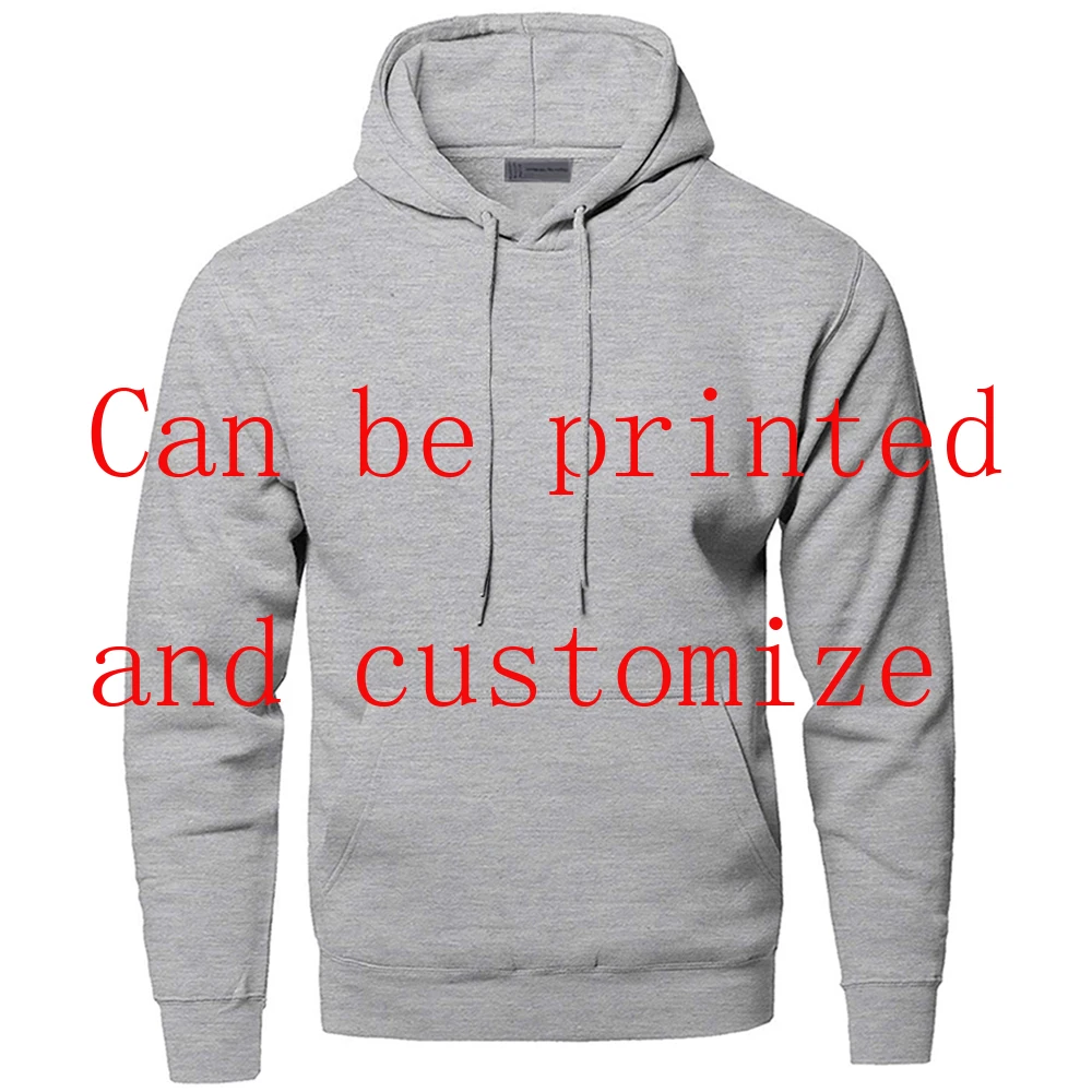 

Custom Your Logo Hoodies Men Customize Any Deisgn Style Print Sweatshirt Hooded Autumn Spring Black Gray Streetwear Hoody Hoodie