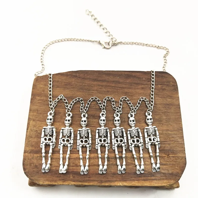 1 шт. подарок на Хэллоуин винтажное ожерелье с черепом пиратского скелета s и
