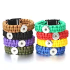 Новый ювелирный браслет с застежкой семь ядер 18 мм застежки браслет веревка ручной работы плетеный спасательный Браслет со свистком инструменты