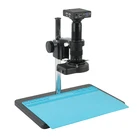 1080P HDMI VGA видео микроскоп Камера встроенный измерительным программным обеспечением 180X C-Mount объектив 144 светодиодный светильник для производственного контроля