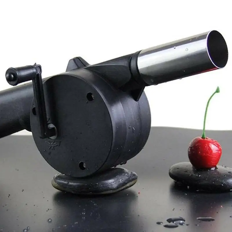 

Portable Outdoor Barbecue Fan Hand-cranked Air Blower Accessories Tools Picnic Camping Bellows Grill Fire BBQ I6L4