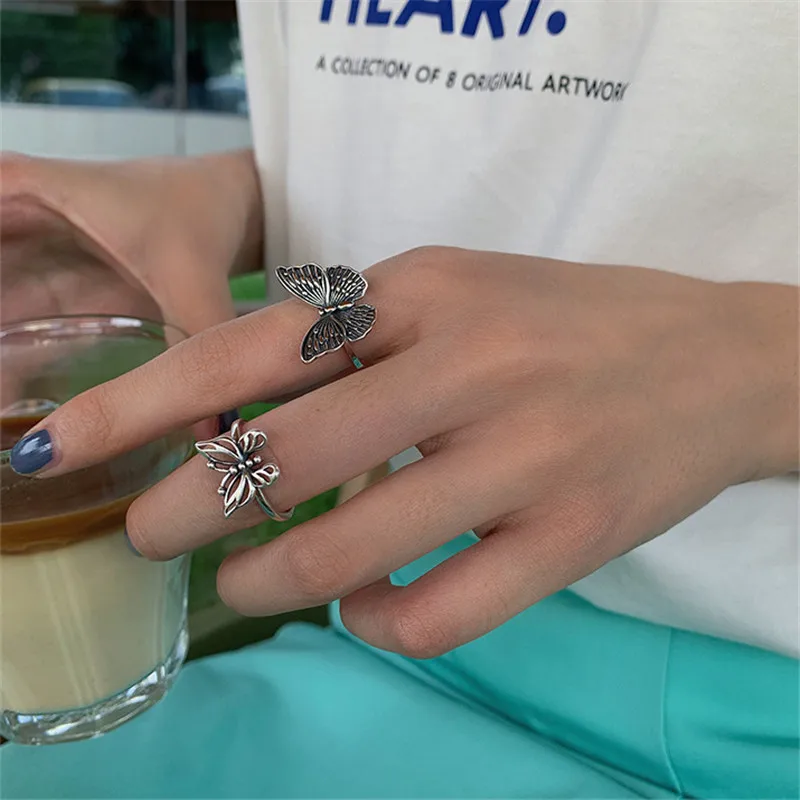 Кольцо AOMU Двухслойное открытое в Корейском стиле женское двухслойная цепочка