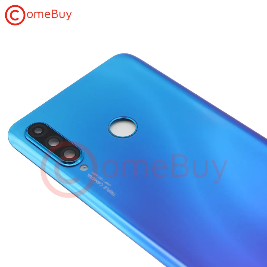 Задняя крышка батарейного отсека для Huawei P30 Lite Nova 4e стеклянная панель Крышка +