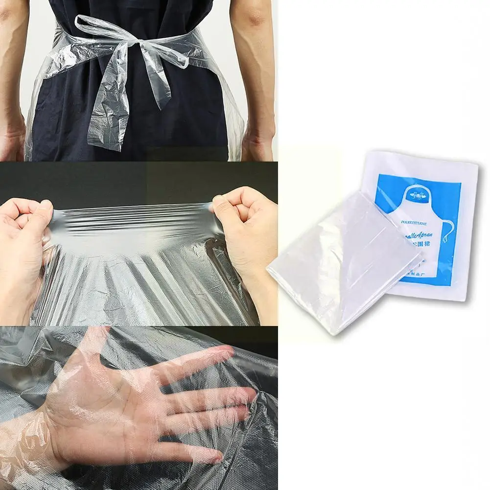 

10 шт./компл. Многофункциональный одноразовый фартук для приготовления пищи, водонепроницаемая картина для мужчин и женщин, для ужина, для ве...