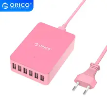 ORICO 6 Ports USB Charger Desktop Smart Power Adapter 50W 5V 2.4A USB Travel Charger For iPhone Huawei Xiaomi Samsung