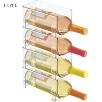 ptzer stackable wine rack creative homeuse beverage wine holder soft drink storage fridge winerack kithen accessories organizer