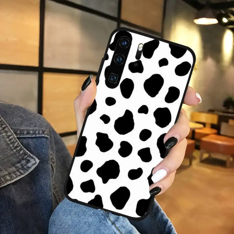 

Cow Print Phone Case For Huawei P9 P10 P20 P30 Pro Lite smart Mate 10 Lite 20 Y5 Y6 Y7 2018 2019