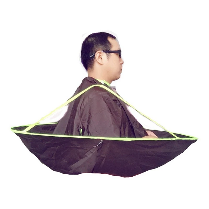 

Foldable Hair Cape Wrap Hair Cutting Umbrella Cloak Salon Barber&Home Hairdressing Waterproof Beard Shaving Cape