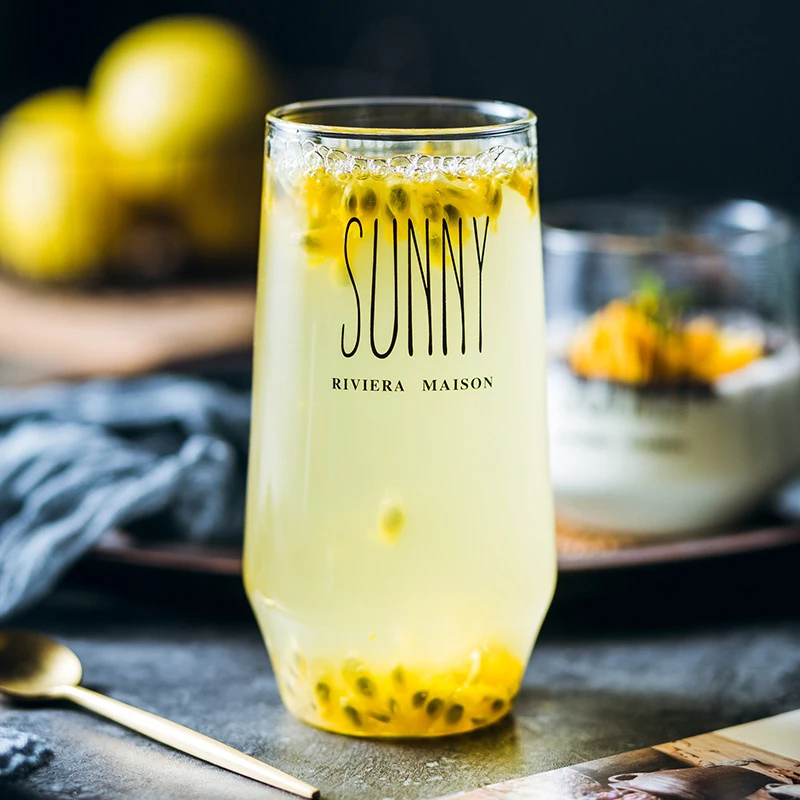 450 мл стеклянная чашка для завтрака кофейный чай Молочный Сок йогурт креативная