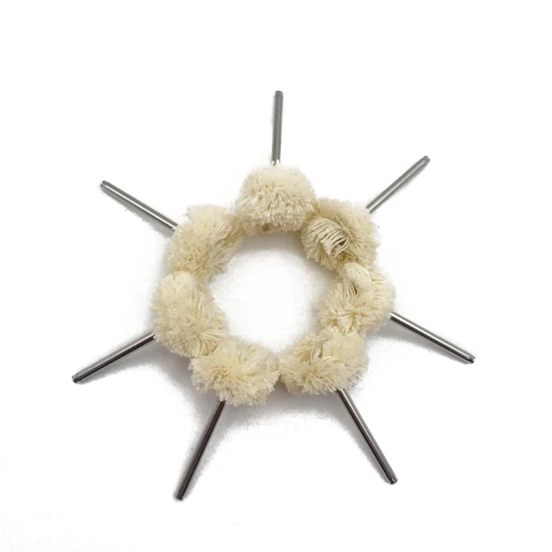 

10pcs 3mm 2.35mm Wool Polishing Brush Buffing Wheel Grinding Buffing Wheel Grinder Head Drill Rotary Tool Accessories