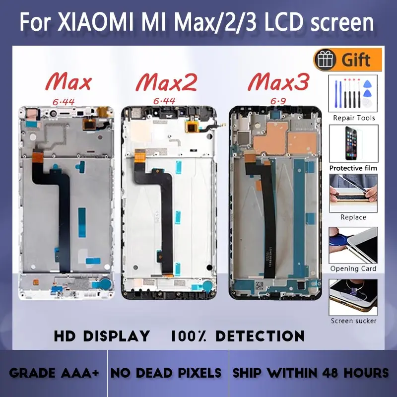 Новый ЖК-дисплей для Xiaomi Mi Max 1 2 3 сенсорный экран дигитайзер в сборе Замена MAX1 MAX2