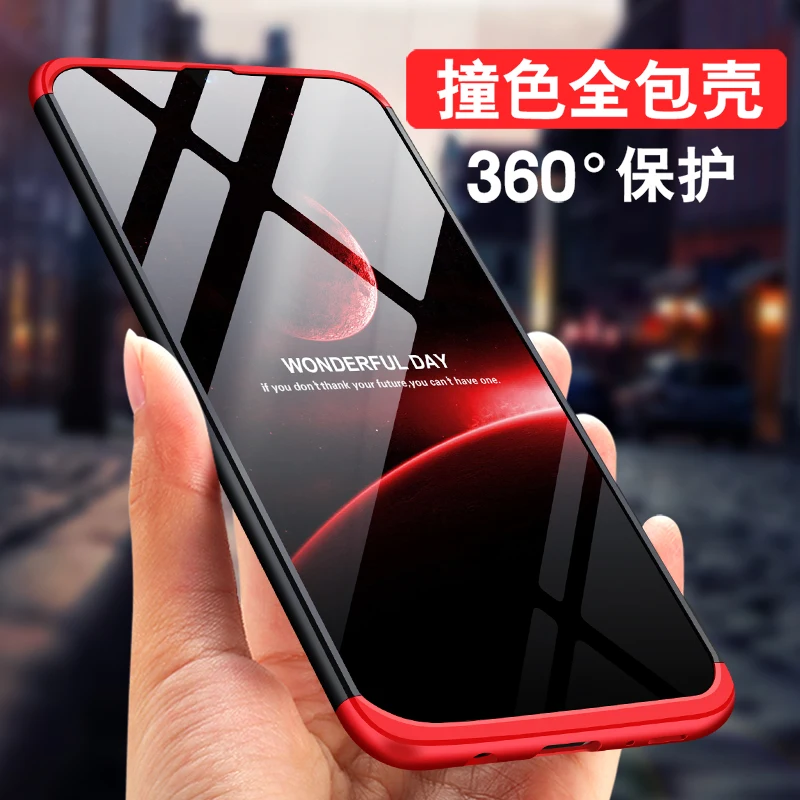 3-in-1 Case 360 for Samsung Galaxy A50 A505 A505F SM-A505F Cases Capa Degree Hard Shell A 50 a50 Back Cover | Мобильные телефоны и