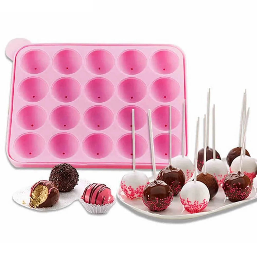 6 Capacity Silicone Round-Egg-Lollipop Baking Hard Candy Mold DIY Mould Rectangular UK | Дом и сад