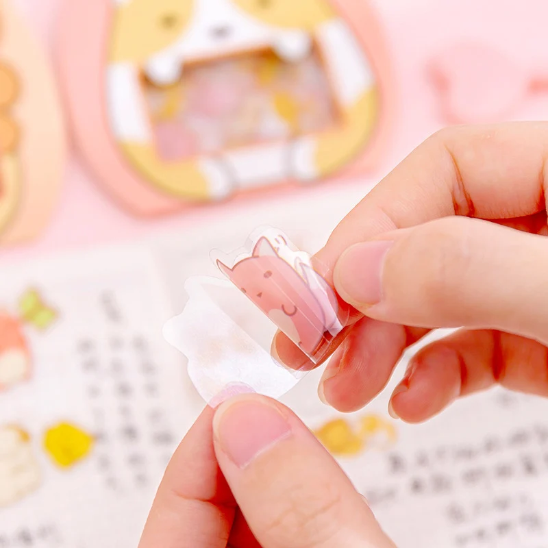 50 шт милые Мультяшные декоративные наклейки s Kawaii животные канцелярские наклейки s ПВХ клейкие наклейки для детей DIY принадлежности для скрапбукинга