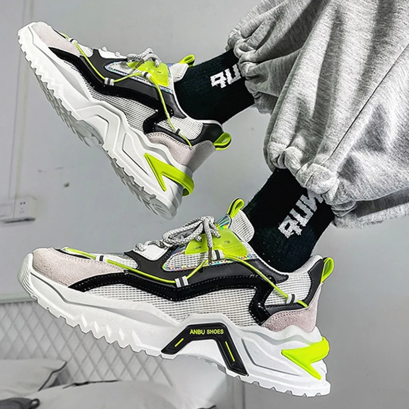 

2022 Fashion Trend Student Casual Shoes Men Spring Autumn Sneaker Breathable Comfortable Increased Male Shoes Zapatillas Hombre