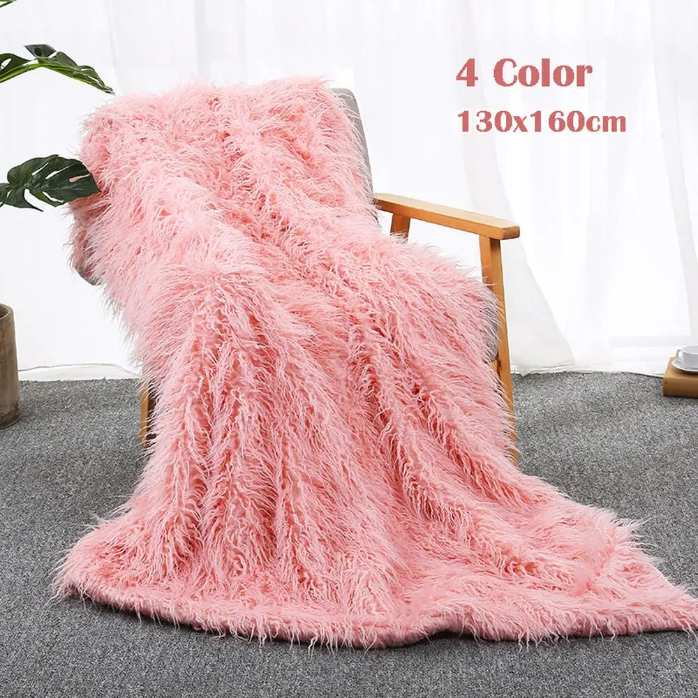 51 длинное одеяло из искусственного меха супер мягкое пушистое монгольской