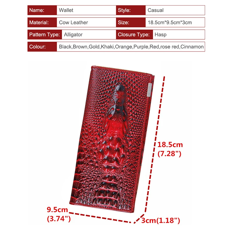 Женский кошелек женские кошельки держатели из натуральной кожи 3D тиснение