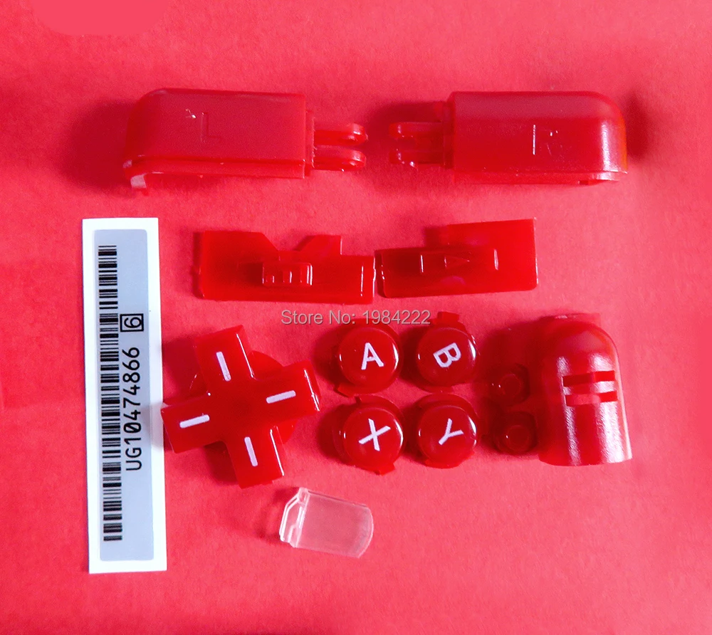 

20sets/lot multi colors Replacement ABXY Left Right Full Buttons Set W/ Serial No For DS Lite NDSL full button for NDS L