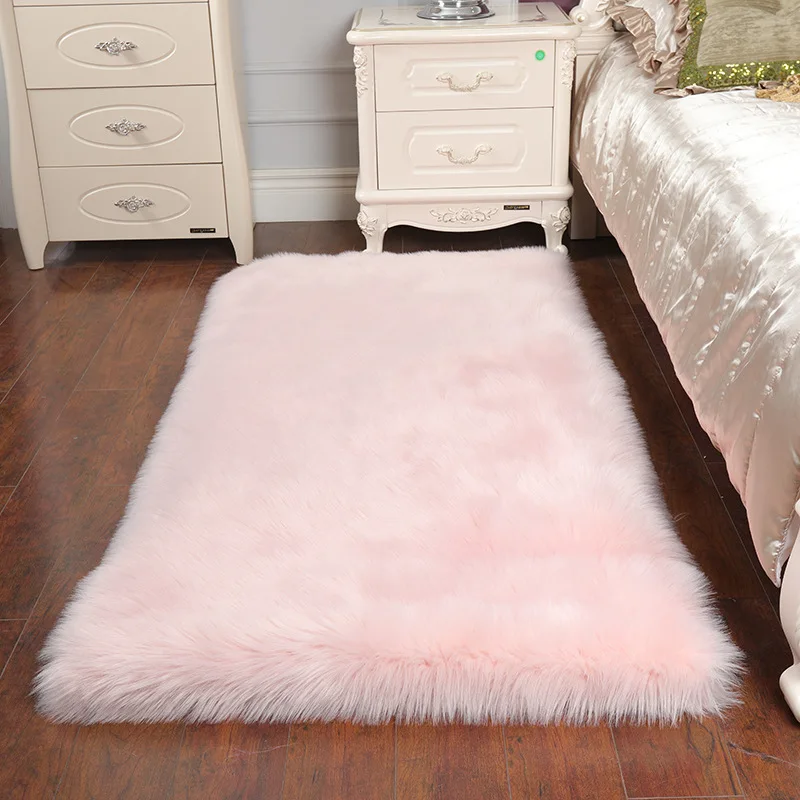 

Manufacturers Imitation Wool Carpet Plush Bedroom Carpet Bedside Blanket Bay Window Cushion Tatami Full Shop Living Room Custom