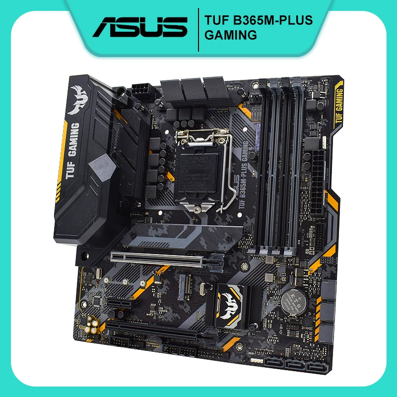 

ASUS TUF B365M-PLUS GAMING LGA 1151 Intel B365 DDR4 64GB Core 9700F 8700K Cpus M.2 PCI-E X16 DVI USB3.1 Desktop Motherboard