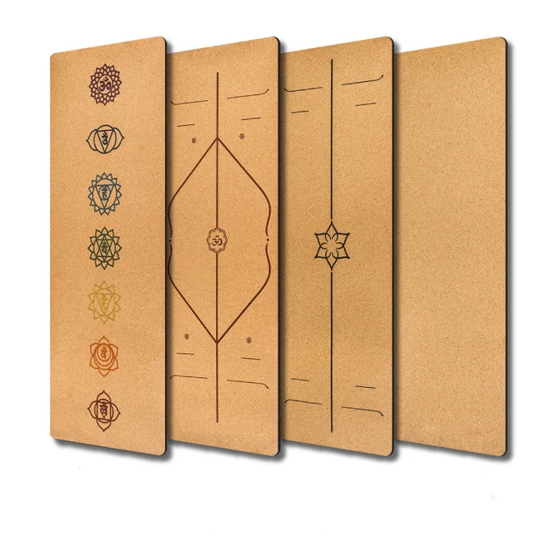 Коврик для йоги из пробкового ТПЭ, натуральный нескользящий Спортивный Коврик для фитнеса, пилатеса, йоги, 183x68x0,5 см - купить по выгодной цене - Для йоги: коврики и аксессуары