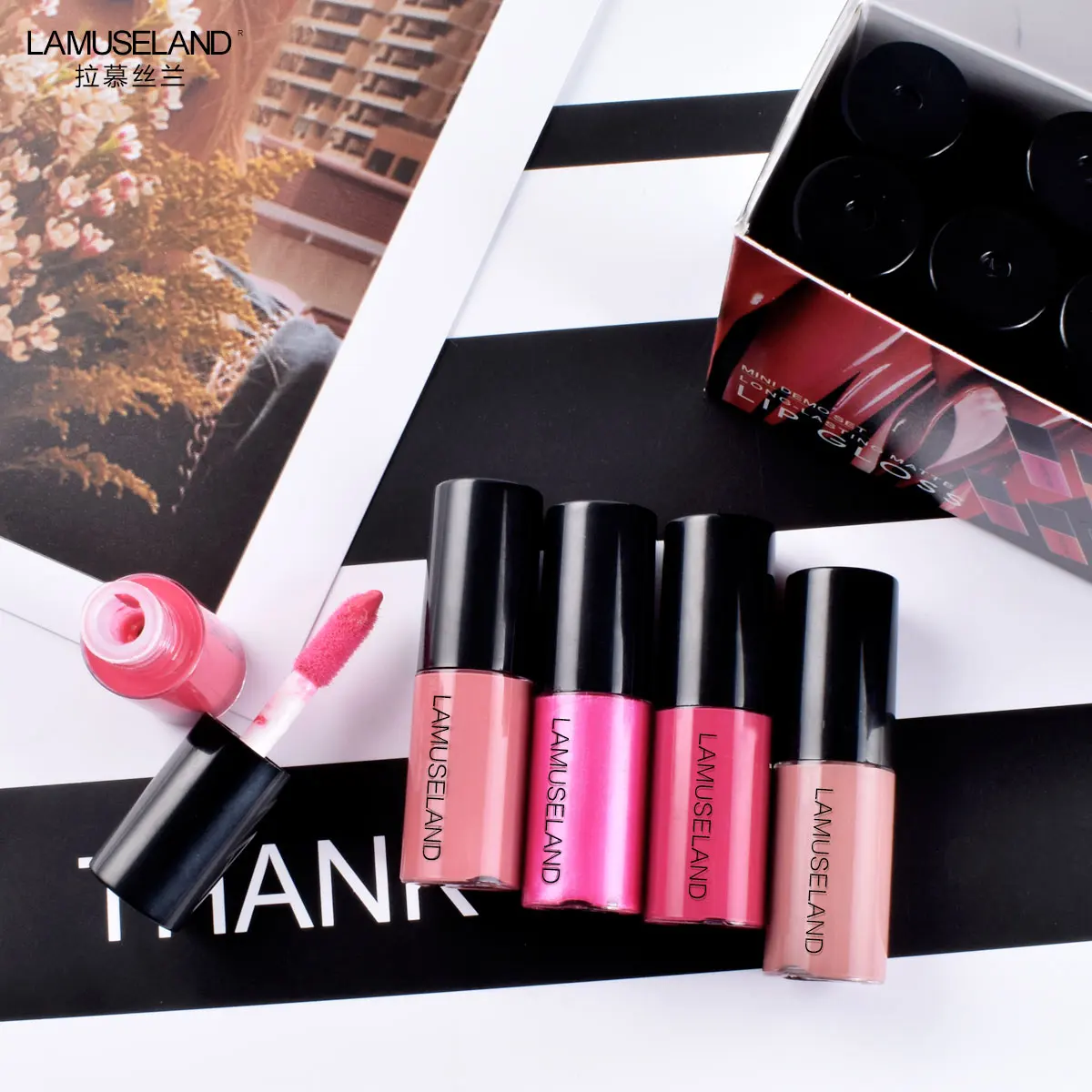 Матовая стойкая антипригарная чашка жидкая губная помада 12 видов цветов Блеск