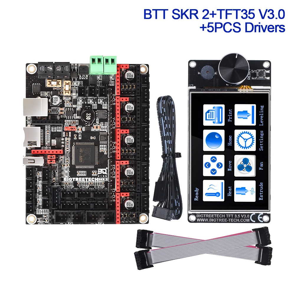

BIGTREETECH BTT SKR 2 Control Board TFT35 V3.0 +TMC2209 TMC2208 UART 3D Printer Parts CR10 Ender3 Upgrade SKR V1.4 Turbo MINI E3