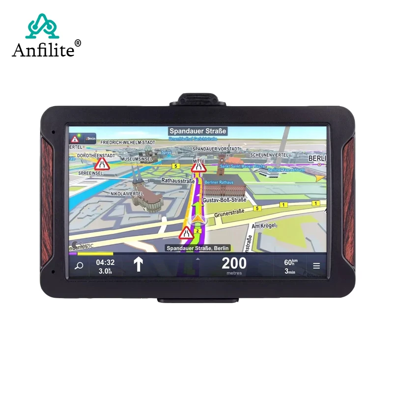 Автомобильная GPS навигация HD 7 дюймов 800 м/FM/8 ГБ/DDR 256 М новейшие карты для