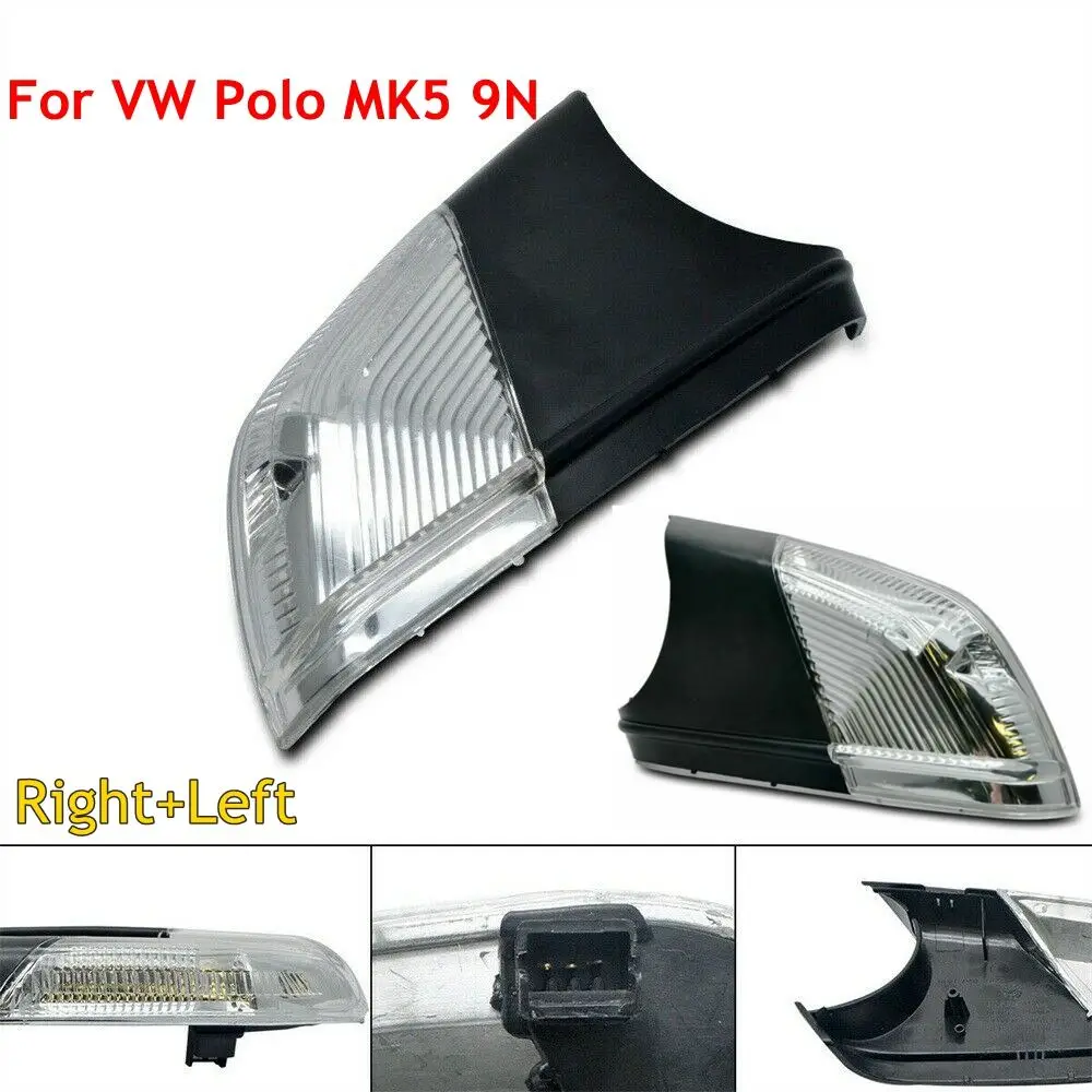 Левая + правая сторона автомобиля стиль заднего вида Зеркало указатель поворота