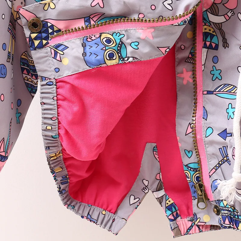 Детская ветровка с принтом граффити куртка для девочек детская пальто осенняя