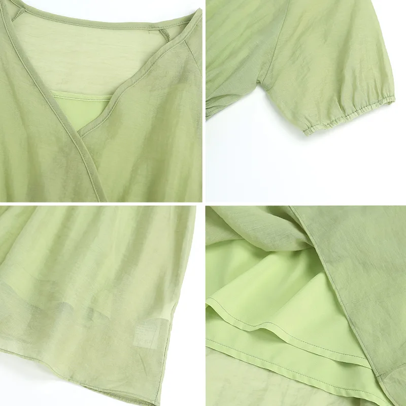 

Spring and Summer Pregnant Woman Dress Long Skirt Pregnant Woman Chiffon Skirt Lining Dress Maternity Dress For Women