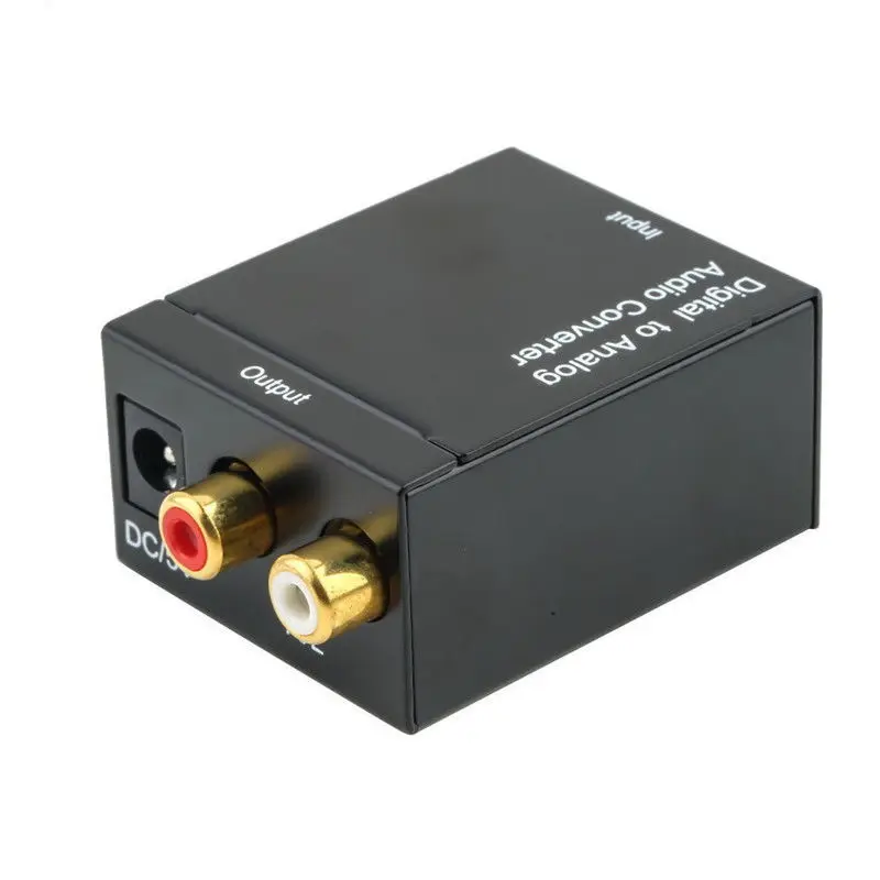 

Цифровой оптический Toslink SPDIF коаксиальный аналоговый RCA аудио преобразователь адаптер с оптоволоконным кабелем