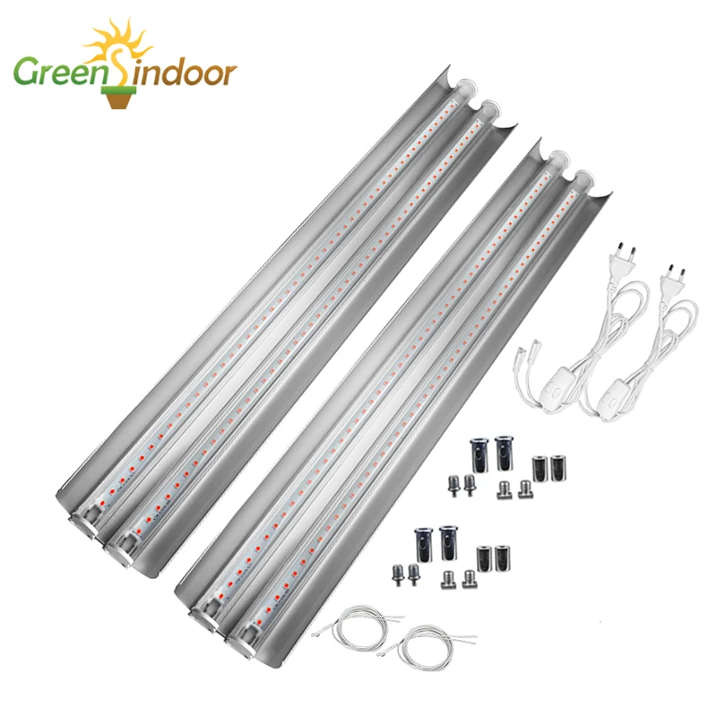 

Led Grow Phytolamp для растений с двумя полосками, полный спектр, светодиодный светильник для выращивания, гидропоника, светодиодная лампа для сада,...