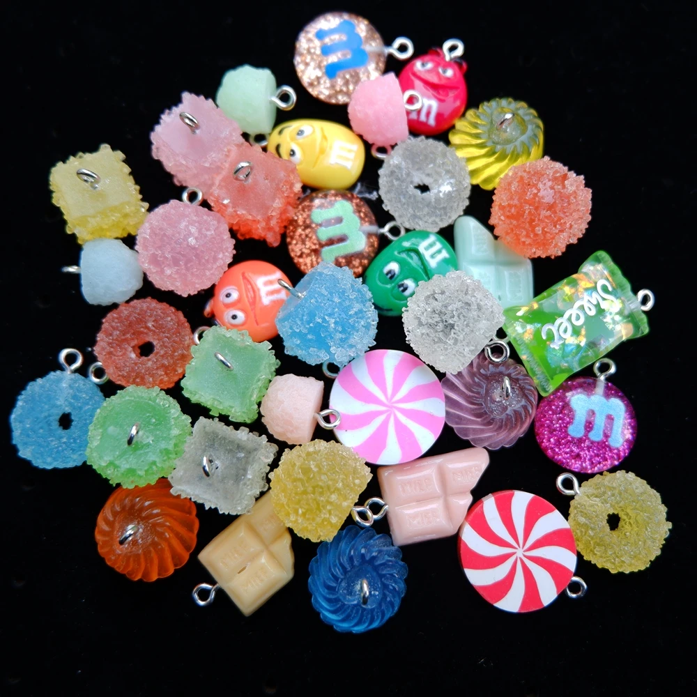 

10PCS 2-3 cm Mix set Charms Pendants for handmade decoration bracelets necklace earring key chain Jewelry Making